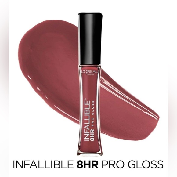 L'Oreal Other - L’Oreal Paris Makeup Infallible 8 Hour Hydrating Lip Gloss, Sangria, 0.21 Fl Oz